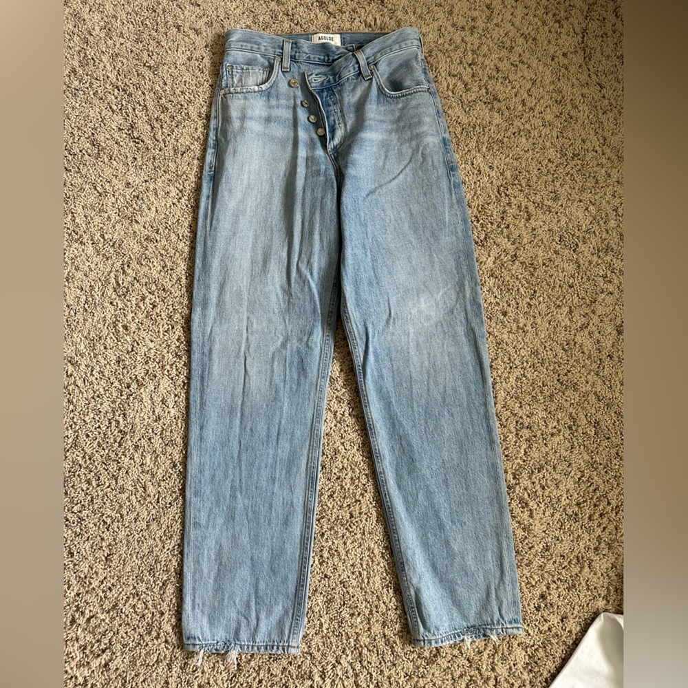 agolde criss cross jeans